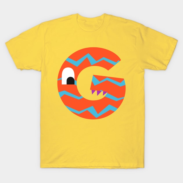 G Letter T-Shirt by Mako Design 
